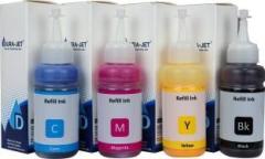 Dura Jet Sublimation Ink for Epson L130, L360, L361, L210, L220, L380, L385, L1300, L3110, L4150 Printer Ink Bottle PA0876 Black + Tri Color Combo Pack Ink Bottle