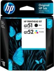 Hp GT51/GT52 Black + Tri Color Combo Pack Ink Cartridge