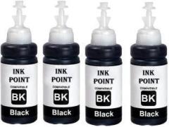 Inkpoint Refill Ink for Ep T664 Dye Ink Compatible EcoTank Inkjet Printer Epson L130 Black Ink Bottle