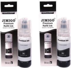 Jimigo INK FOR EPSON L3110, L3100, L3101, L3115, L3116, L3150, L3151, L3152, L3156, L4150, L4160, L6160, L6170, L6190 Black Twin Pack Ink Bottle