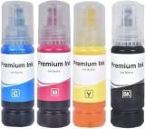 Jimigo Ink Refill for Epson 001, 003, L3200, L3210, L3211, L3215, L3216, L3250, L3252 Black + Tri Color Combo Pack Ink Bottle