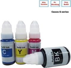 Jimigo Refill Ink for Canon Pixma G Series G1010 G2010 G2012 G3000 G3010 G3012 G4010 Black + Tri Color Combo Pack Ink Bottle