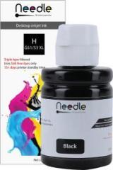 Needle 1X135ml GT51 GT 51 Compatible Inkjet Ink Refill for HP 5810, 5811, 5820, 5821, 115, 116, 117, 310, 315, 319, 410, 415, 416, 419, 457 CISS Ink Tank Printers Black Twin Pack Ink Bottle
