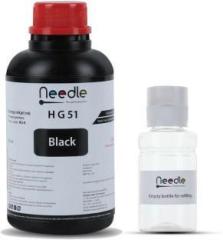 Needle 1X500ml GT51 GT 51 Compatible Inkjet Ink Refill for HP 5810, 5811, 5820, 5821, 115, 116, 117, 310, 315, 319, 410, 415, 416, 419, 457 CISS Ink Tank Printers Black Ink Bottle