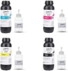Needle 4X500ml Br BTD60 / BT5000 Compatible Inkjet Ink Refill for Brother DCPT300, DCPT310, DCPT500, DCPT510W, DCPT700, DCPT710W, HLT4000DW, MFC T4500DW, T910DW CISS Ink Tank Printers Black + Tri Color Combo Pack Ink Bottle