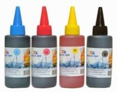 Printcare Refill Ink for Use in Canon Pixma MG2577s All in One Inkjet Printer Cyan, Magenta, Yellow & Black 100 ML Black + Tri Color Combo Pack Ink Bottle