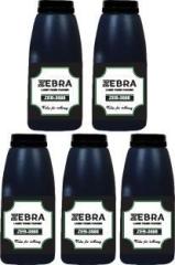 Prodot Zebra 3688, 88A, 36A LASERJET PRINTERS PACK OF 5 Bottle Black Ink Toner Powder