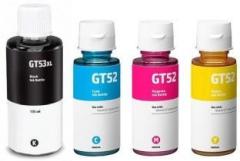 Realcart Ink Cartridge GT53xl & GT52 Multicolor Ink Bottle Set Compatible for Gt5810 5811 Black + Tri Color Combo Pack Ink Bottle