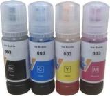Rofix Refill ink For L3150 Multi function Wireless Color Printer Black + Tri Color Combo Pack Ink Bottle