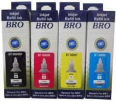 Teqbot Refill Ink BT5000/6000 Brother Ink Pack of 4 Black + Tri Color Combo Pack Ink Bottle