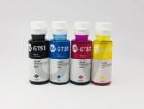 Uv Refill Ink For Use In HP InkJet GT5810 & GT5820 Printers BLACK 90 ML AND CYAN/MAGENTA/YELLOW 70 ML GT51 / GT52 REFILL INK Tri Color Ink Cartridge