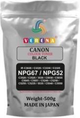 Verena High Quality Toner Powder 500gm NPG 67 NPG 52 FOR CANON iR ADVANCE C3020 C3320 C3330 C3325 C3520 C3525 C3530 C5030 C5035 C5045 C5051 C5240 C5250 C5255 C5235 C5535 C5540 C5550 Black Ink Toner Powder