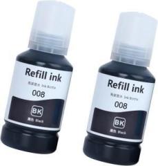 Verena High Yield Refill Ink 008 127ml 2pc Compatible for Epson Printers Black Ink Bottle