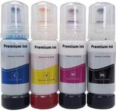 Zokio 003 Ink Bottle Compatible for EP L3100, L3101, L3110, L3150, Series Tank Printer Black + Tri Color Combo Pack Ink Bottle