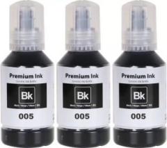 Zokio 005 Ink 3 Bottle for Epson M1170, M1180, M2140, M1100, M1120, M1140, M3180 Printer Black Ink Bottle