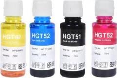 Zokio Ink Refill for HP GT51 GT52 for HP Ink Tank 310, 315, 410, 415, 419 Tank Wireless Black + Tri Color Combo Pack Ink Bottle
