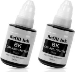 Zokio Refill Ink For Canon GI 790 G1000, G1010, G1100, G2000, G2002, G2010 Pack Of 2 Black Ink Bottle