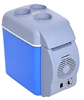 Kwikbuy 7.5 Litres Portable 12V Mini Hot And Cold Double Use Warming And Cooling Vehicle Refrigerator For Car And Vehicles