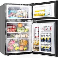 Leonard 122 Litres USA Based On American Technology Inverter Double Door Mini Refrigerator/Mini Fridge For Home & Wine Chiller With Separate Deep Freezer Compartment For Preserving Ice & Meat
