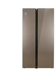 Llyod 587 Litres Havells GLSF590DGGT1LB Graphite Glass Side By Side Refrigerator