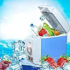 Olls 7.5 Litres Mini Car Refrigerator Portable Thermoelectric Car Compact Fridge Freezer DC 12V Travel Home Electric Cooler And Warmer Durable Portable Cold Compact Fridge