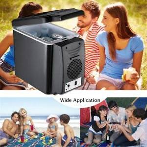 Slb Works 6 Litres Brand New Portable 12V Car Refrigerator Mini Electric Fridge Cooler Warmer Home Office