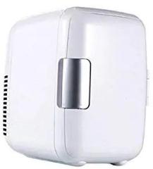 Trendygem 4 Litres Mini Fridge Car Refrigerators 70023032TRD Portable AC/DC Powered Cooler White