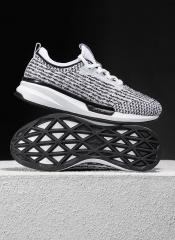 361 Degree White & Black Textile Running Shoes women