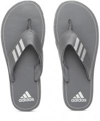 Adidas Grey Synthetic Thong Flip Flops men