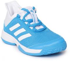 ADIDAS Kids Blue & White Adizero Club Tennis Shoes