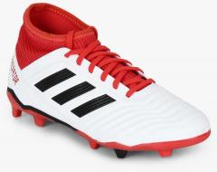 Adidas Predator 18.3 Fg J White Football Shoes boys
