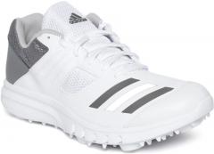 Adidas White Cricket Shoes men