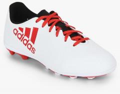 Adidas X 17.4 Fxg J White Football Shoes boys