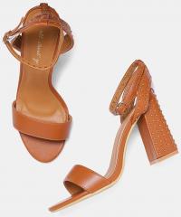 All About You Tan Brown Solid Heels women