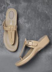 Anouk Beige Solid Comfort Heels women