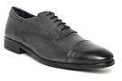 Arrow Men Charcoal Grey Leather Formal Oxfords