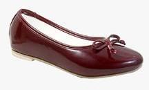 Beanz Maroon Belly Shoes girls