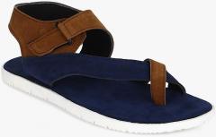 Blue Saint Batte Navy Blue/Tan Sandals men