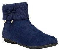 Bruno Manetti Ankle Length Navy Blue Boots women