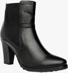Bruno Manetti Black Solid Heeled Boots women