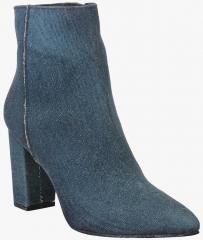Bruno Manetti Blue Heeled Boots women