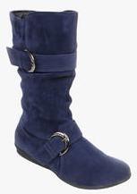 Bruno Manetti Navy Blue Boots women
