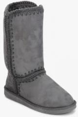 Carlton London Ankle Length Grey Snug Boots women
