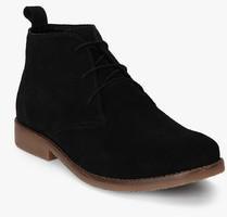 Carlton London Black Derby Boots men