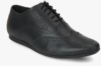 Carlton London Black Oxford Brogue Formal Shoes men
