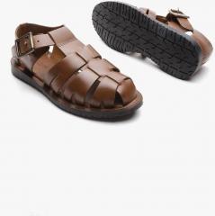 Carlton London Brown Strappy Sandals men