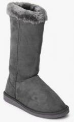 Carlton London Grey Ankle Length Snug Boots women