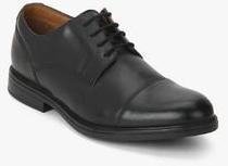 Clarks Beckfield Cap Black Derby Formal Shoes men