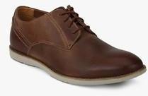 Clarks Franson Plain Brown Derby Formal Shoes men