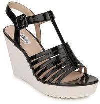 Clarks Scent Lily Black Wedges women